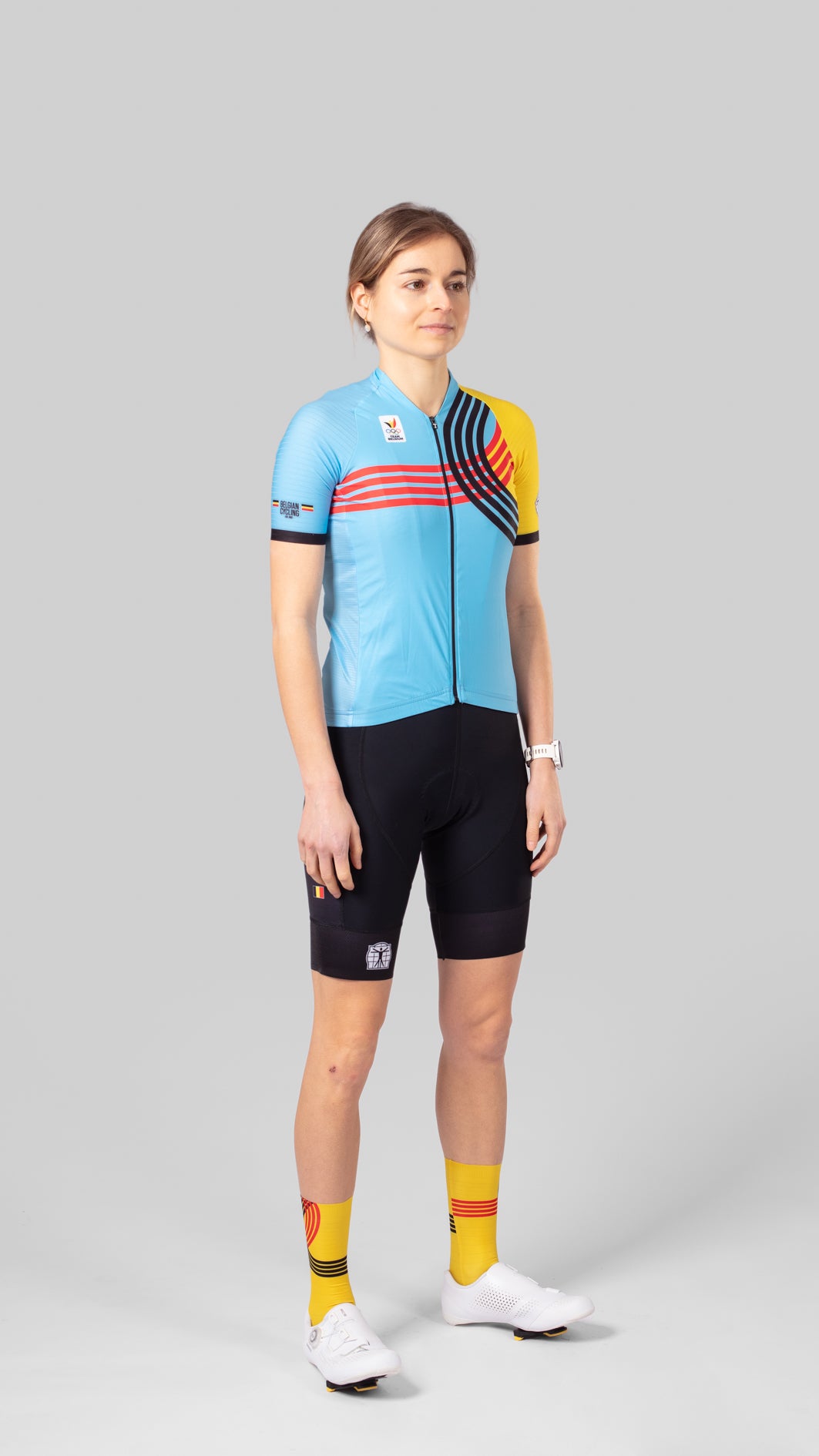 Officieel Team Belgium Icon Dames Wielershirt – Olympische Editie