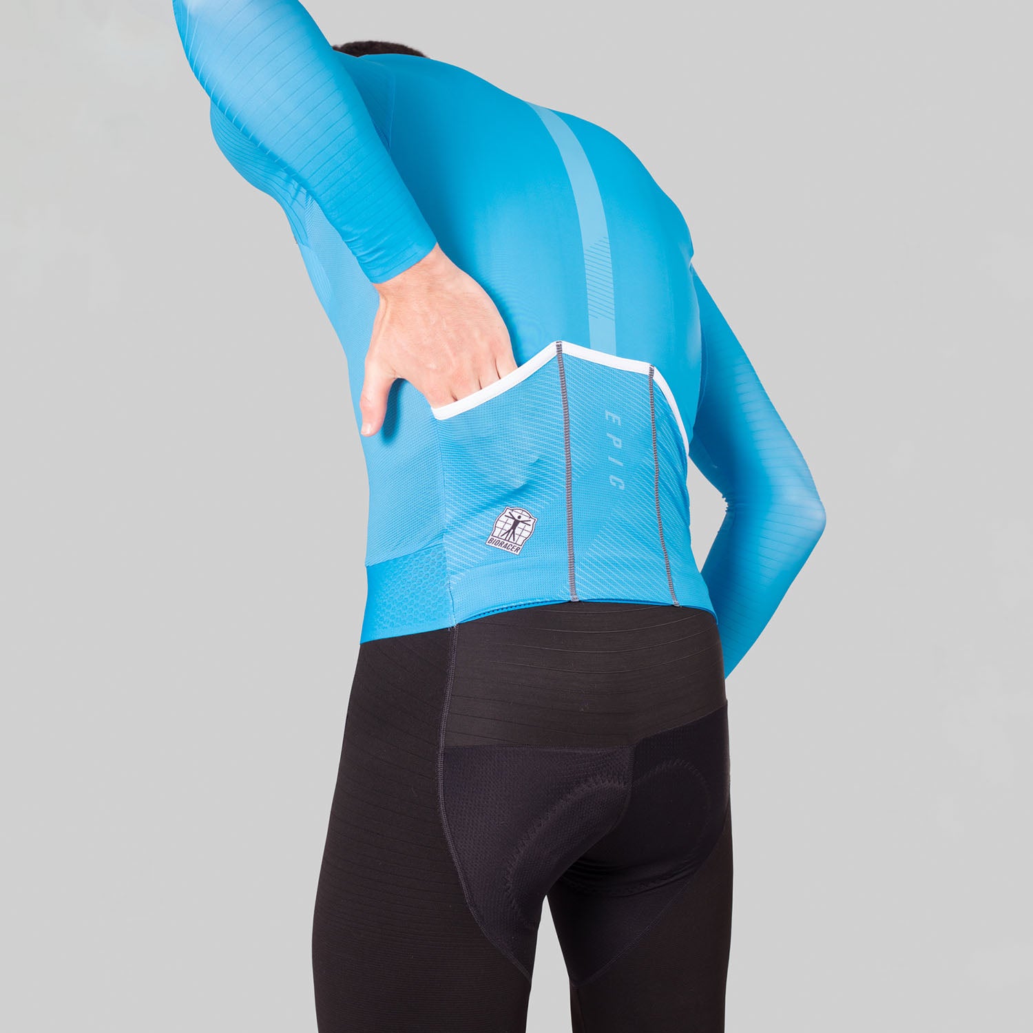Epic Wielershirt Lange Mouwen Azure