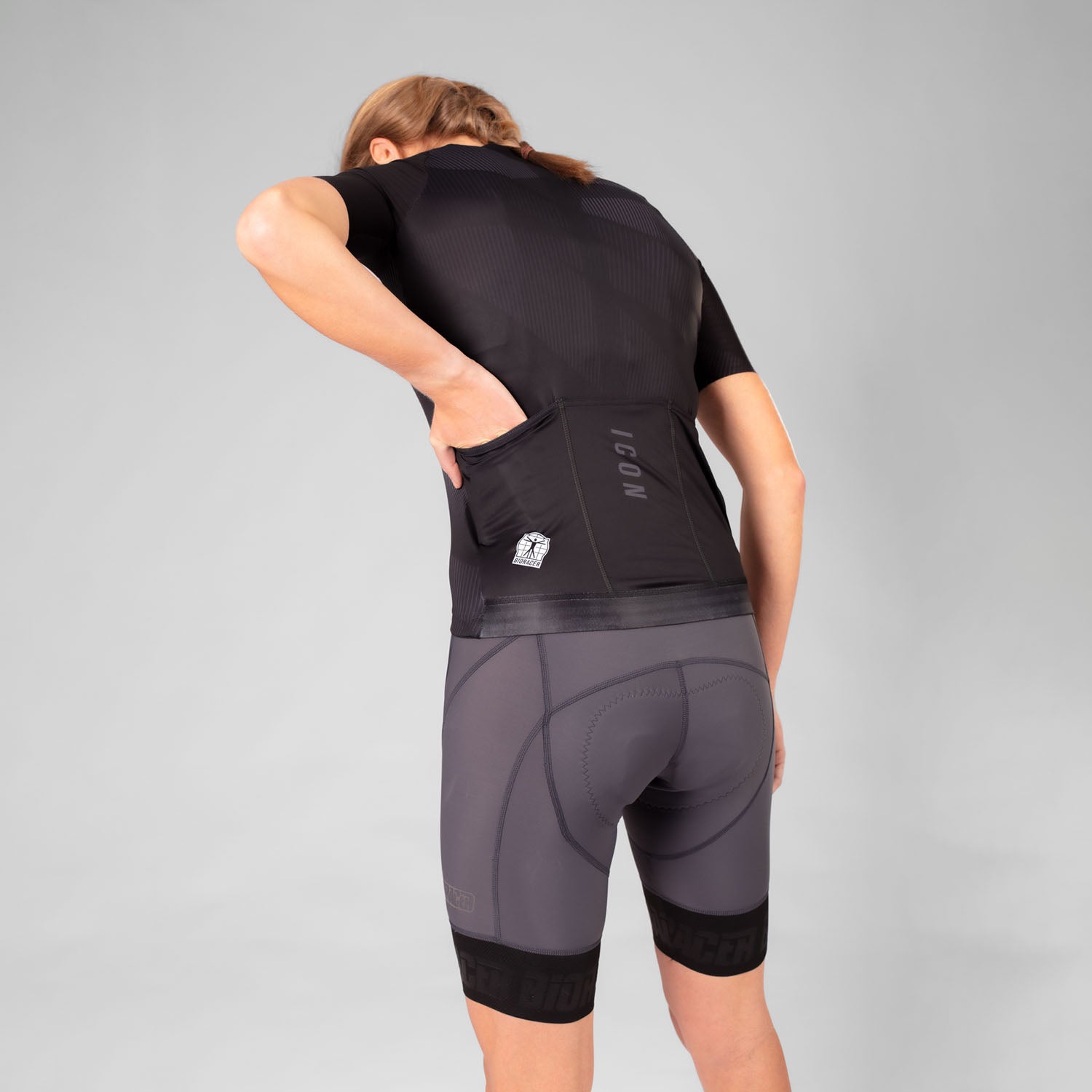 Icon Dames Wielershirt Black