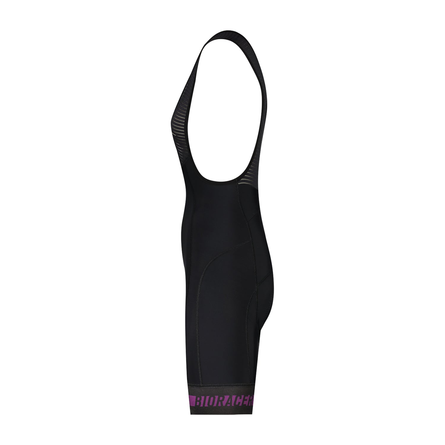 Icon Womens Bibshorts Black Deep Purple