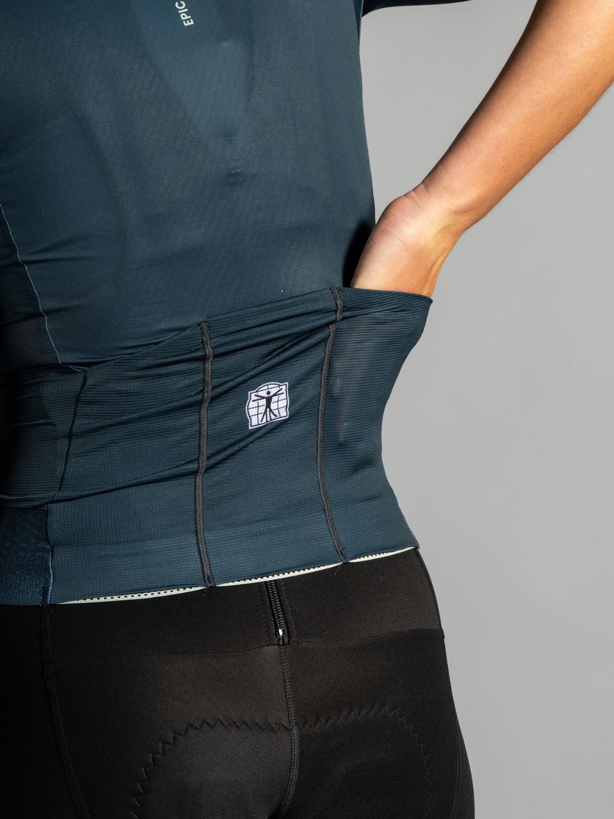 Epic Dames Wielershirt Graphite Blue