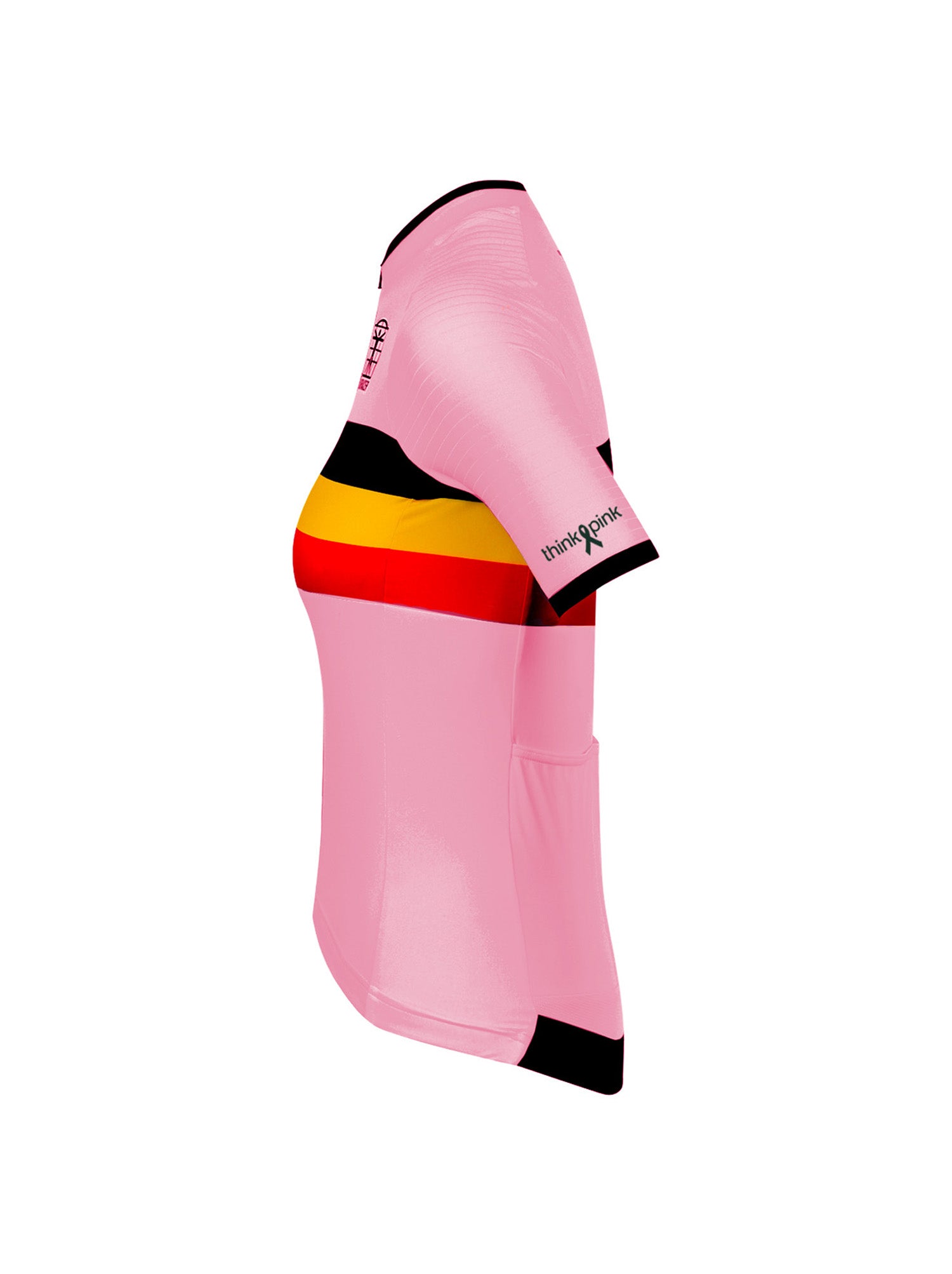 Maillot officiel Icon Belgian Cycling Femme - Édition Think Pink