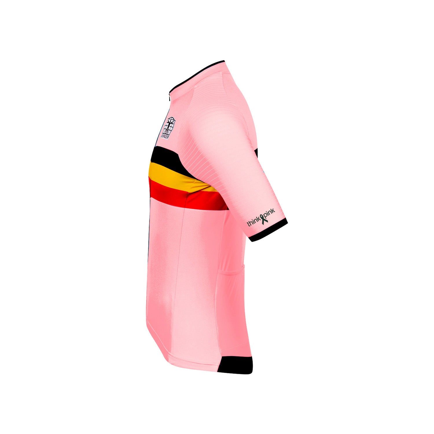 Officiële Belgian Cycling Icon Kids Wielershirt – Think Pink Editie