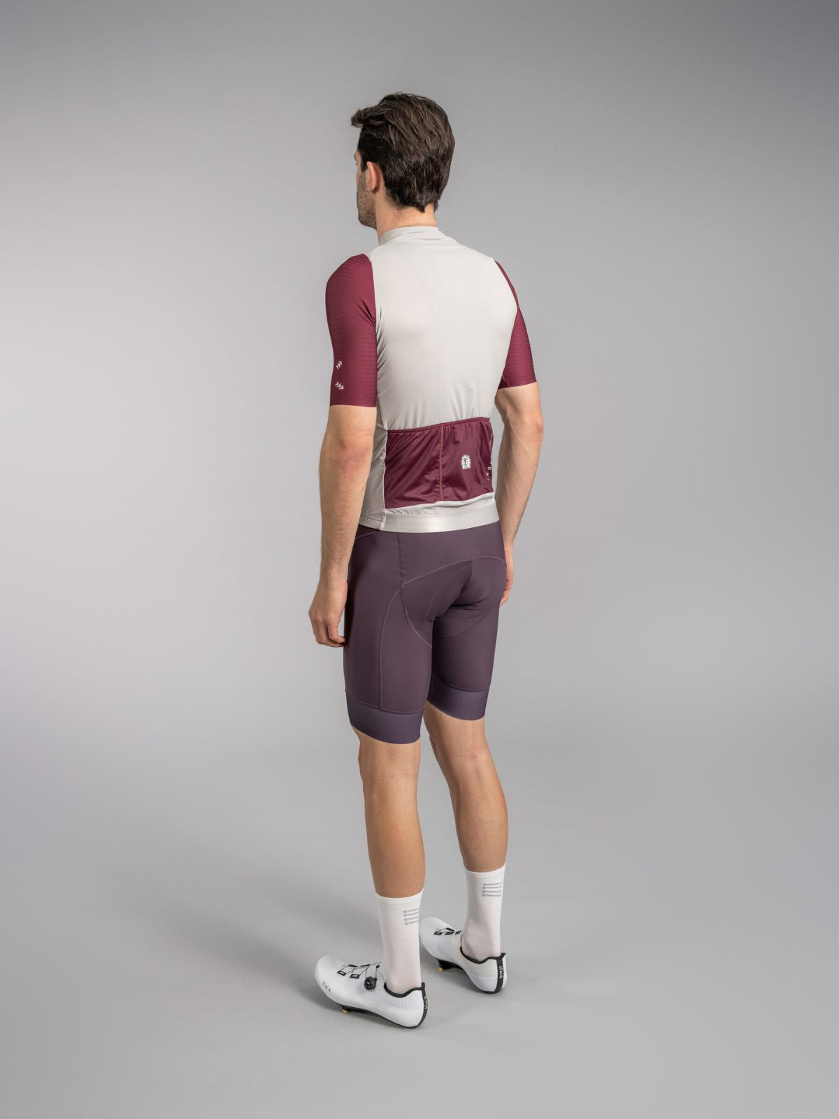 Maillot Icon Gris chaud-Bordeaux