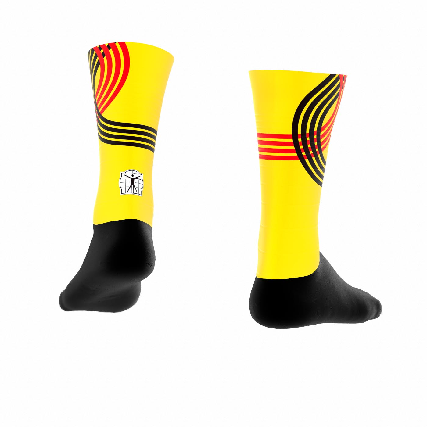Officieel Team Belgium Technische Sokken Geel – Olympische Editie