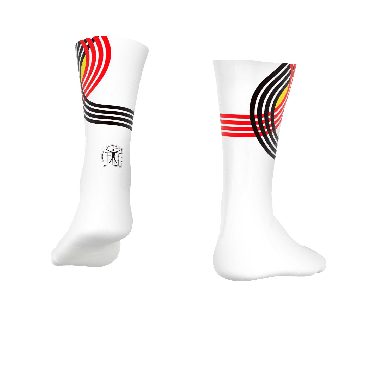 Officieel Team Belgium Technische Sokken Wit – Olympische Editie