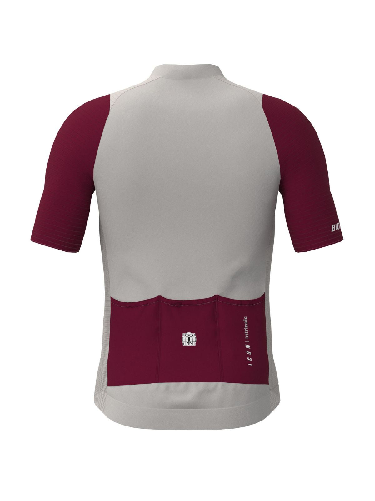 Maillot Icon Gris chaud-Bordeaux