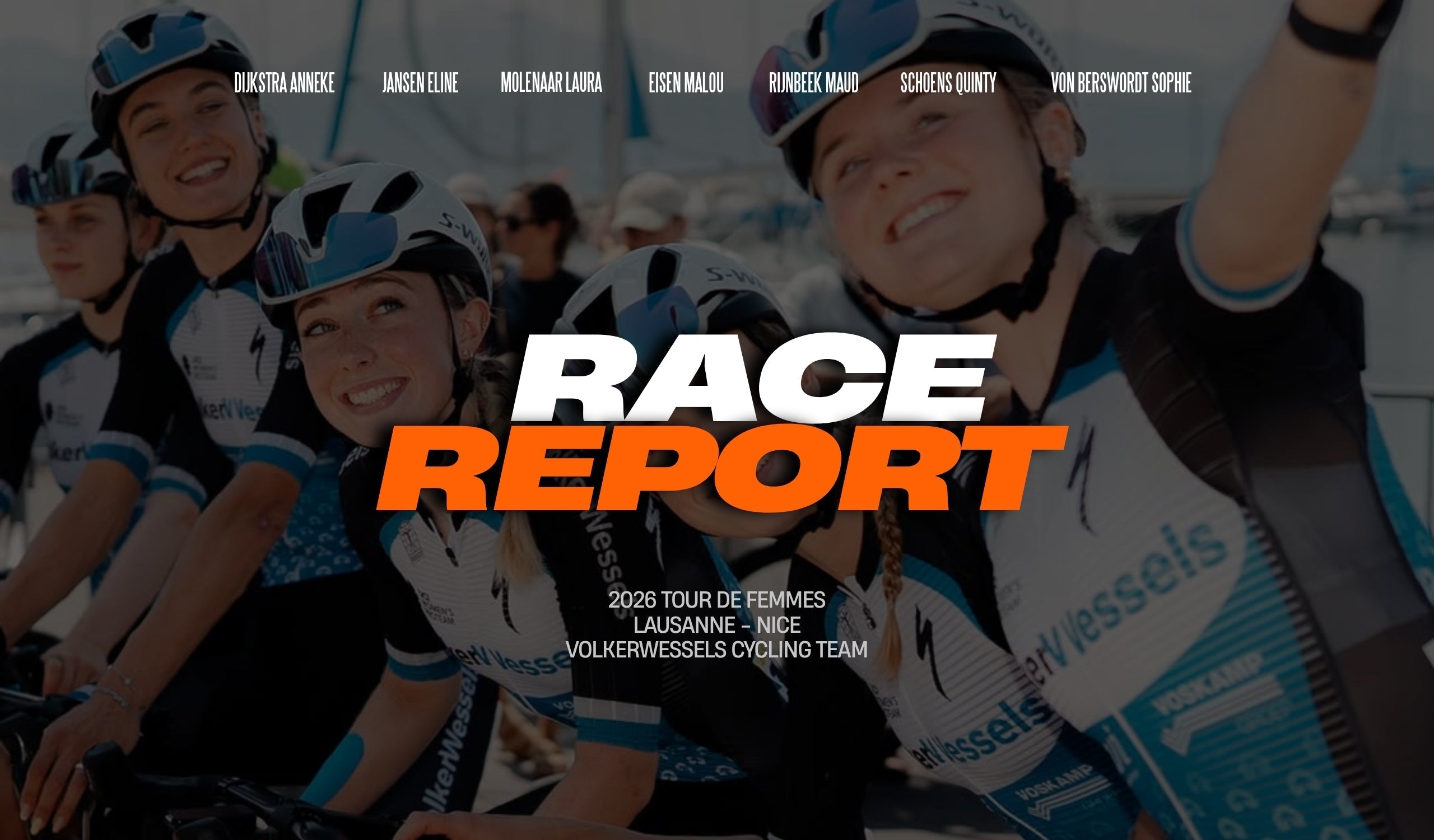 Volkerwessels Cycling Team in the Tour de Femmes
