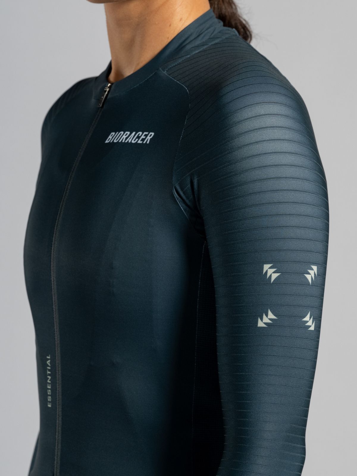 Epic Dames Wielershirt Lange Mouwen Graphite Blue