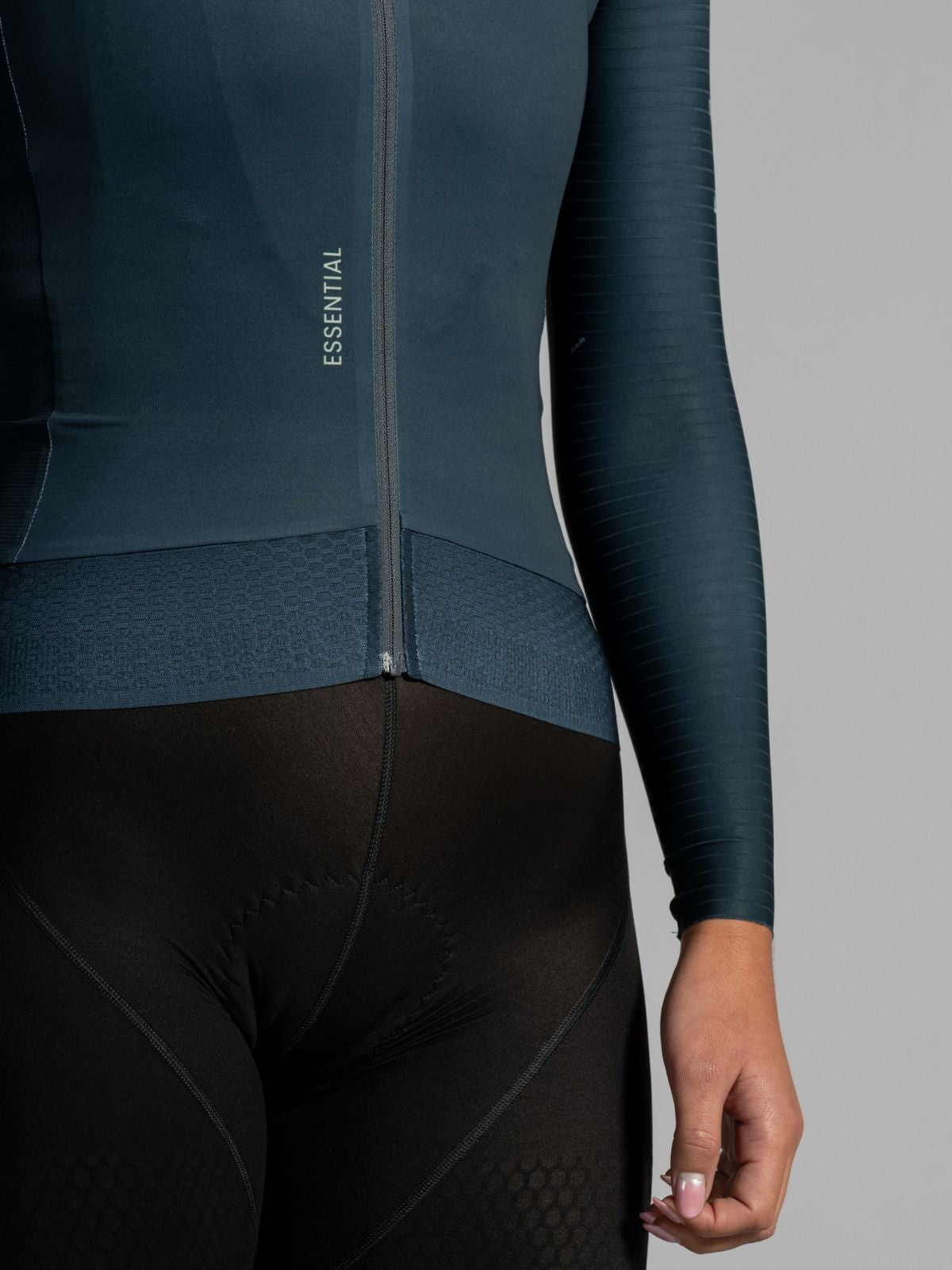 Epic Dames Wielershirt Lange Mouwen Graphite Blue