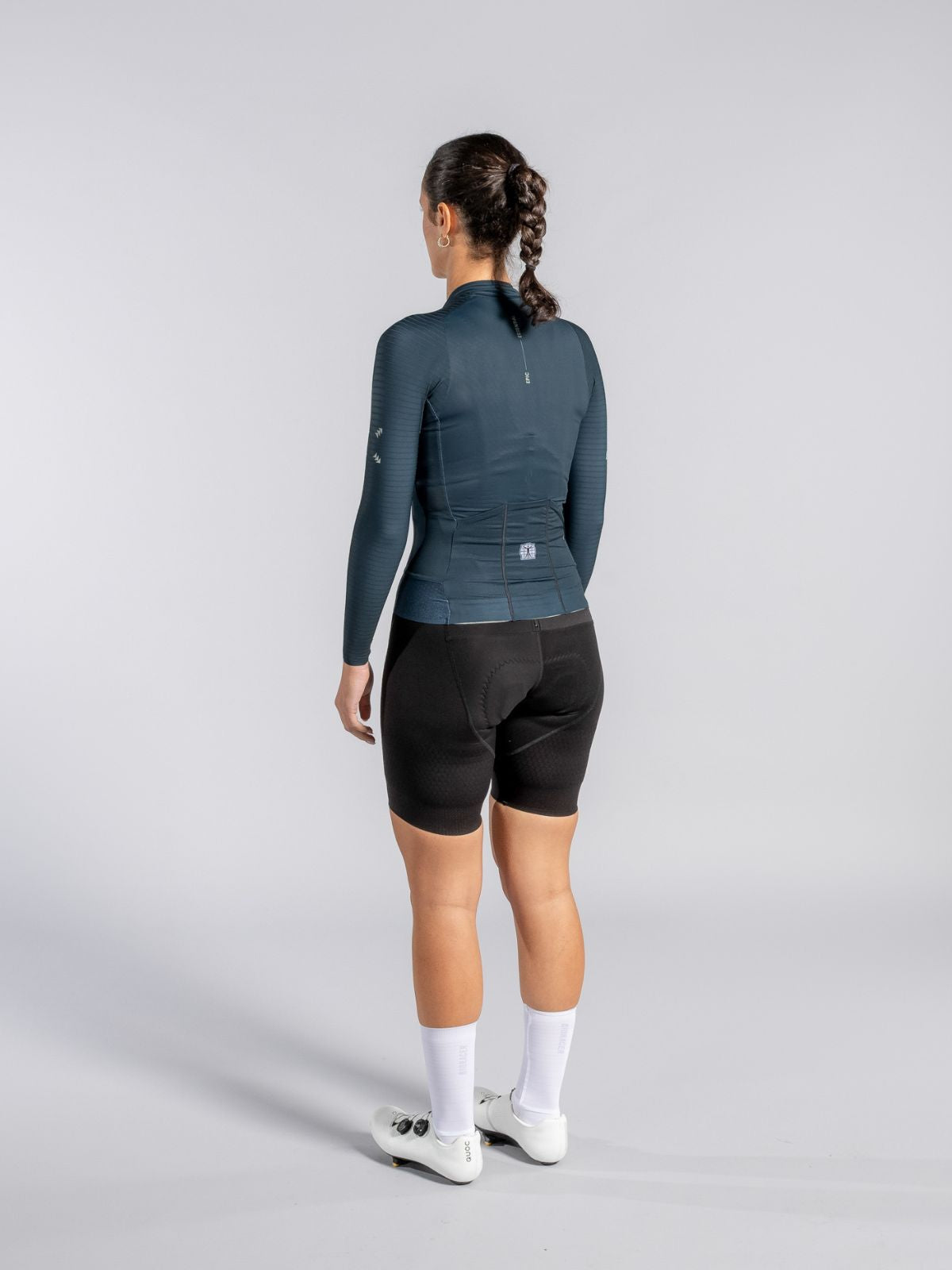 Epic Dames Wielershirt Lange Mouwen Graphite Blue