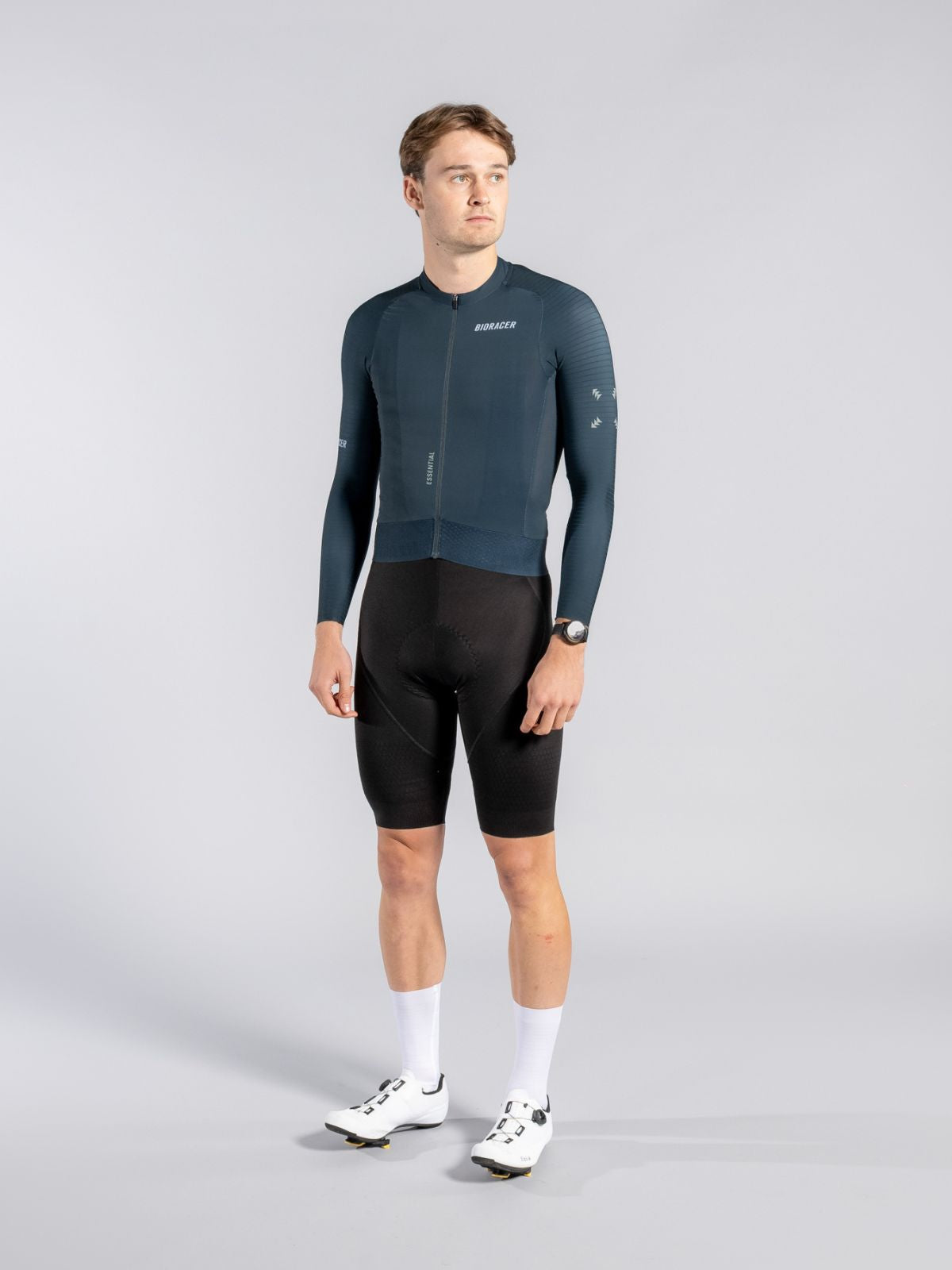 Bioracer Epic 長袖ジャージ Epic Long Sleeve Jersey Graphite Blue