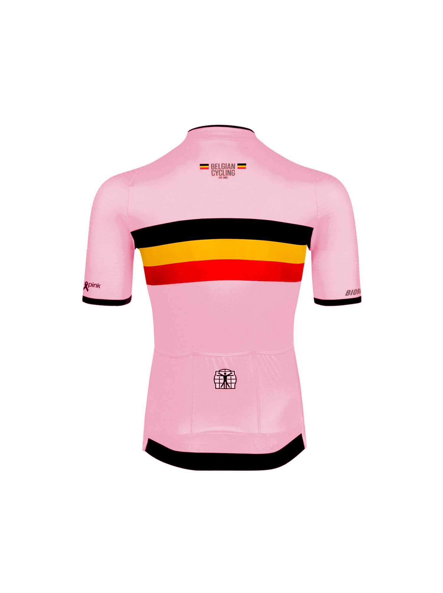 Official Belgian Cycling Icon Kids Jersey - Think Pink Edition