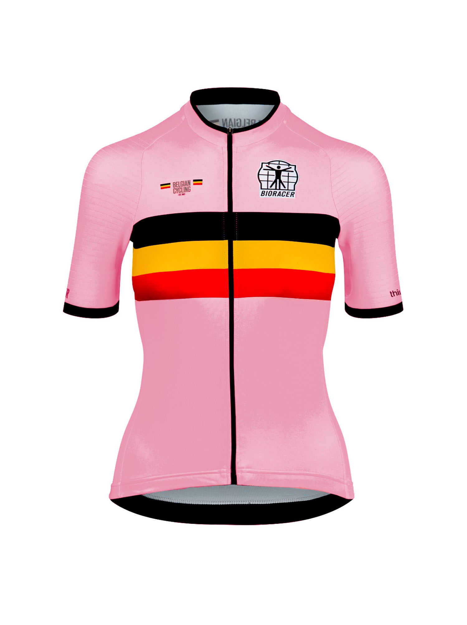 Officiële Belgian Cycling Icon Dames Wielershirt – Think Pink Editie