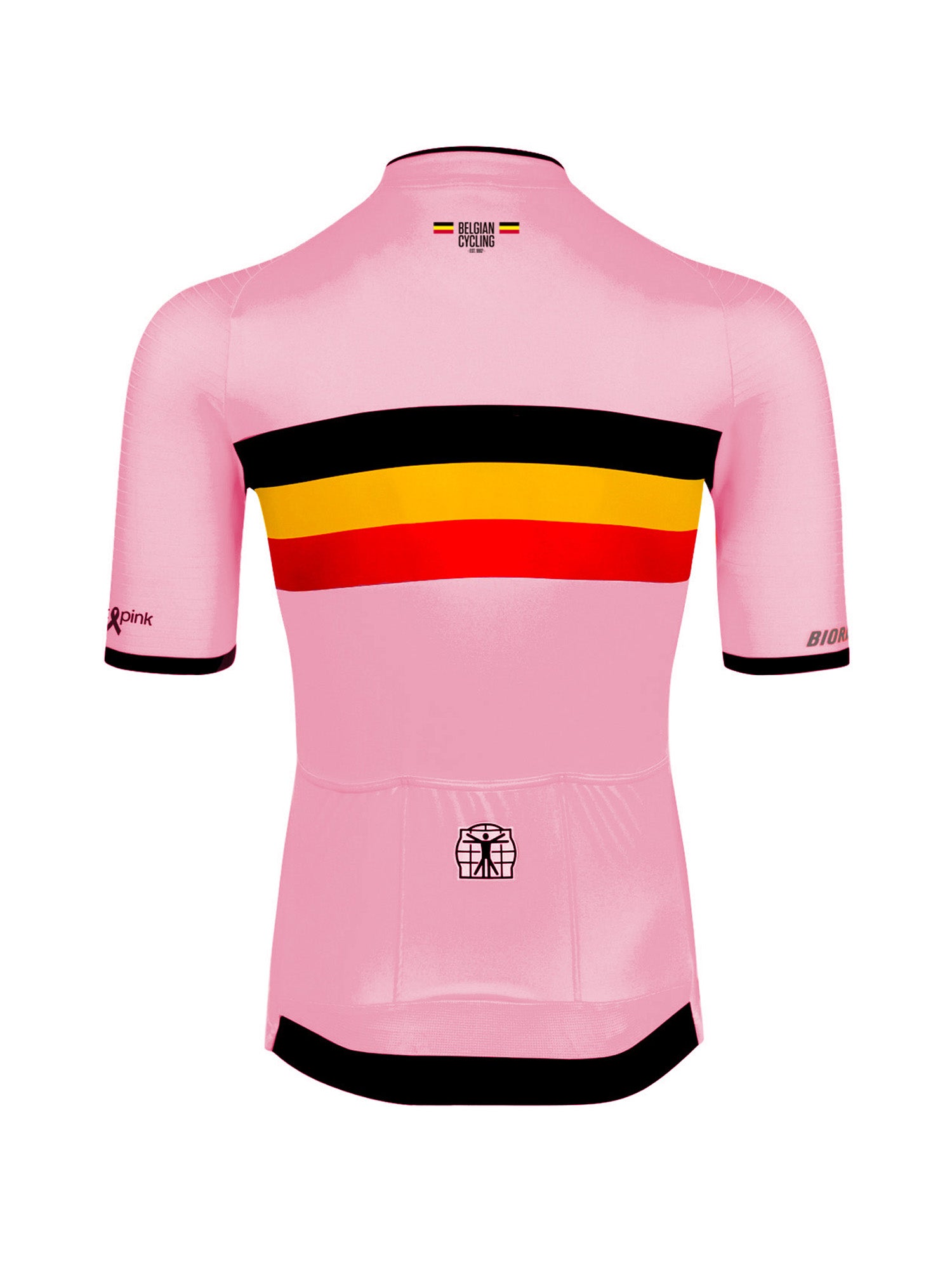 Officiële Belgian Cycling Icon Wielershirt – Think Pink Editie