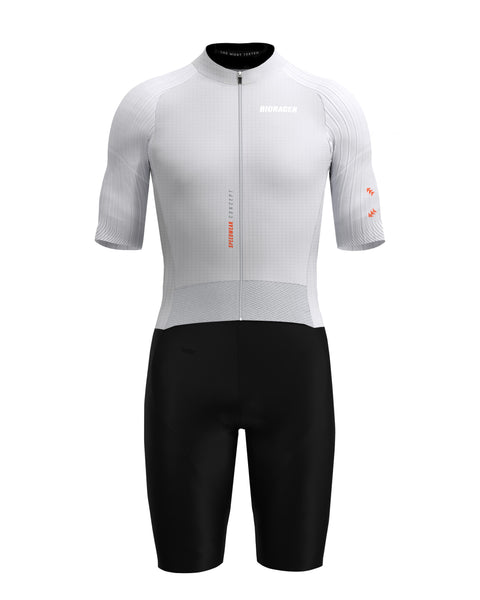 ウェア BIORACER RIDE ROAD RACE AERO SUIT XS Speedwear AeroLite Road Race Suit Cool Grey