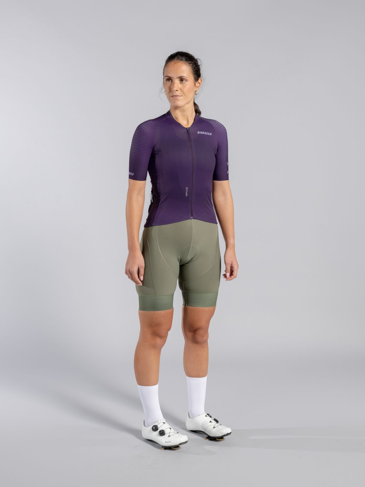 Icon Dames Wielershirt Dark Violet