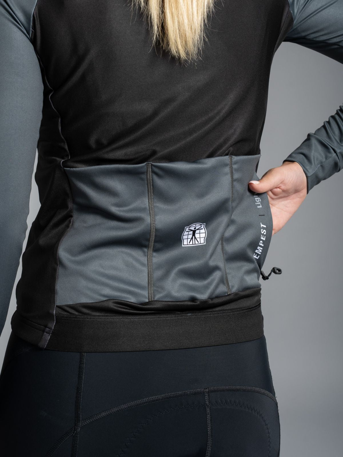 Tempest Light Damenjacke Schwarz - Anthrazit