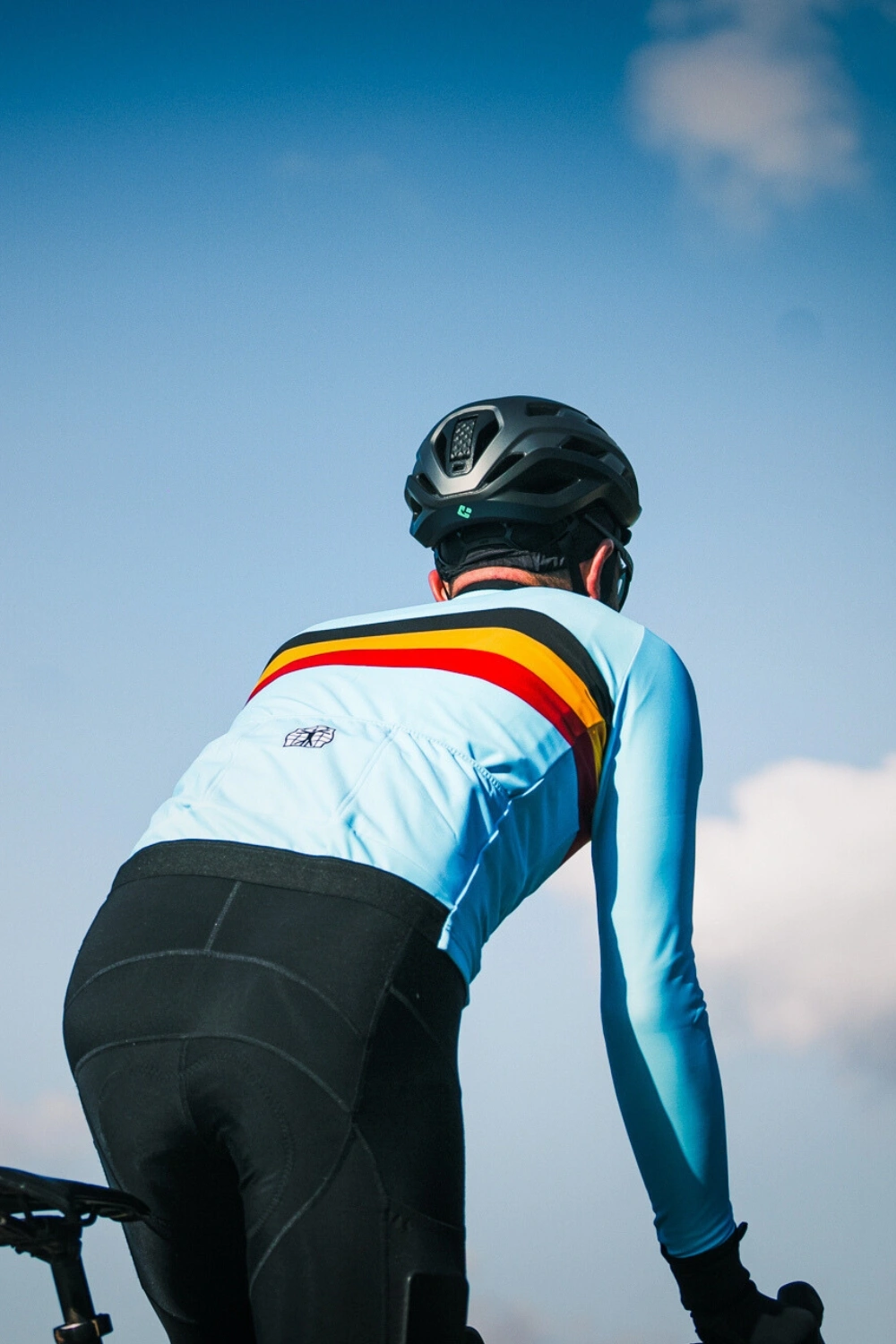 belgian cycling jacket back