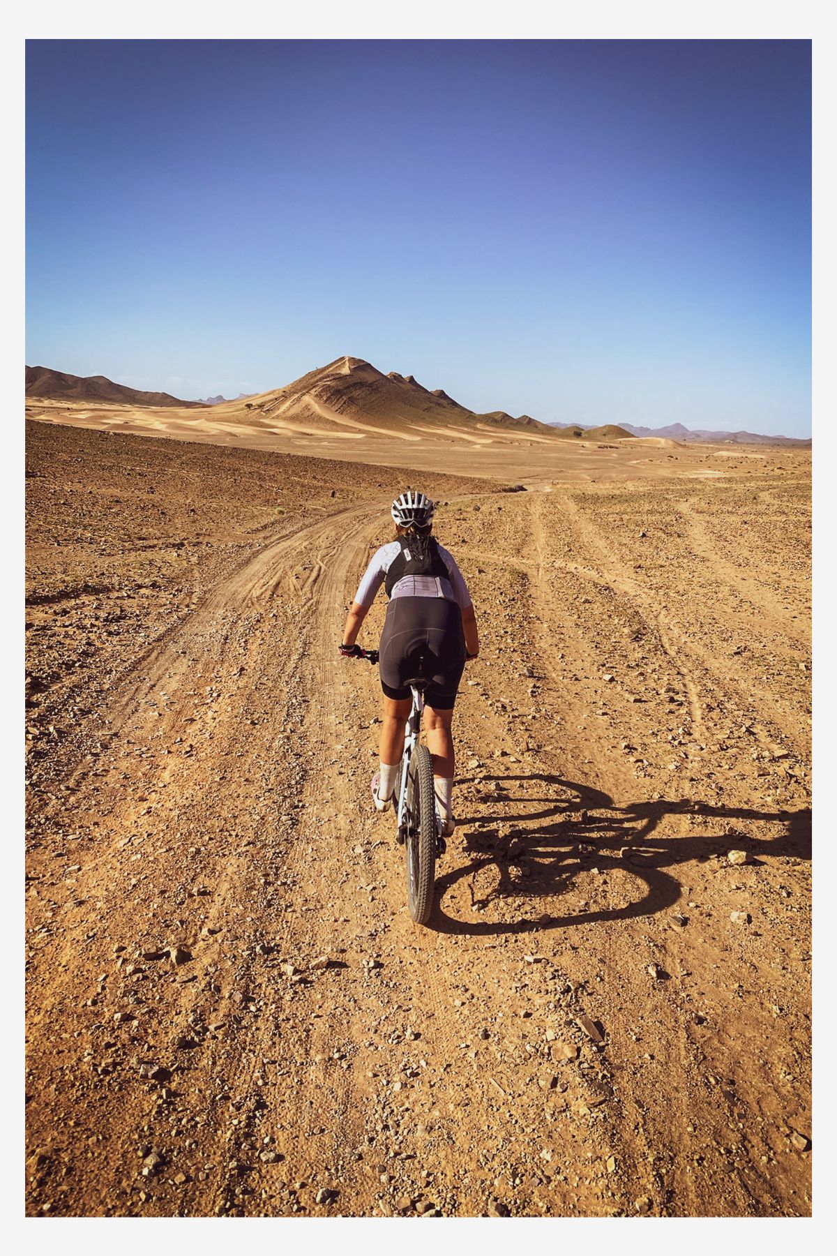 cycling in Moroccan dessert